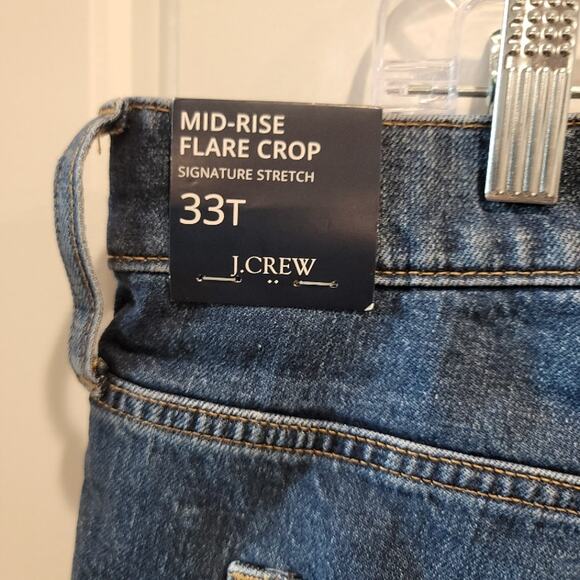 NEW J Crew Blue Jeans Women's Size 33 Tall Button Fly Pockets Y2K Streetwear - Picture 5 of 13